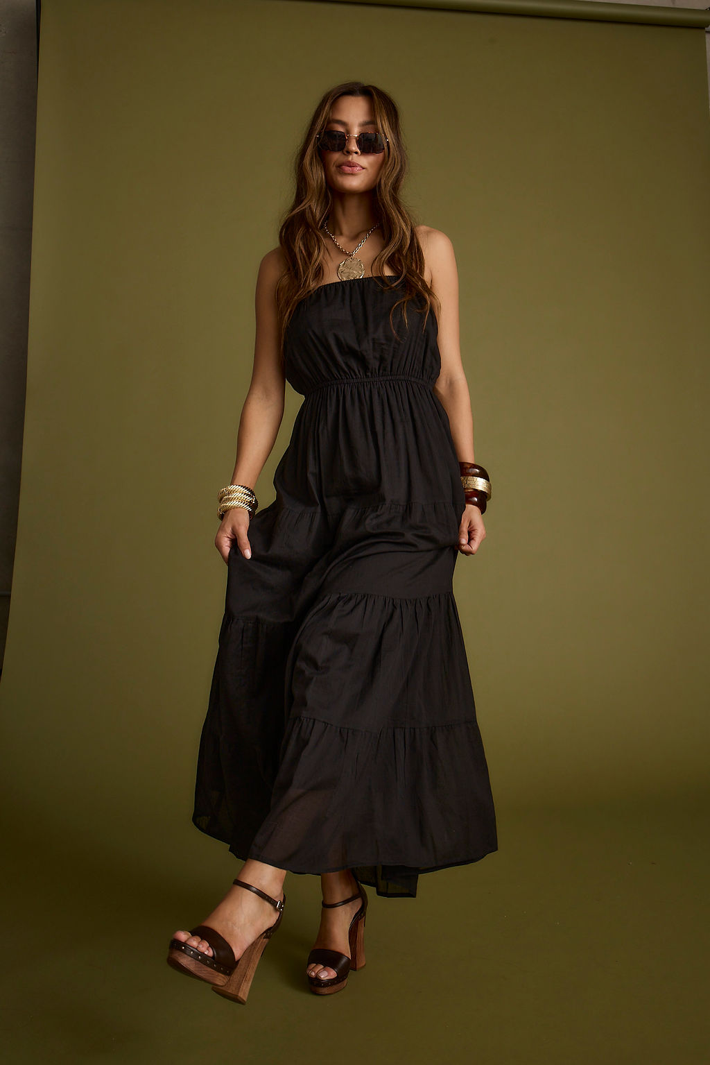 Darion Black Maxi Dress