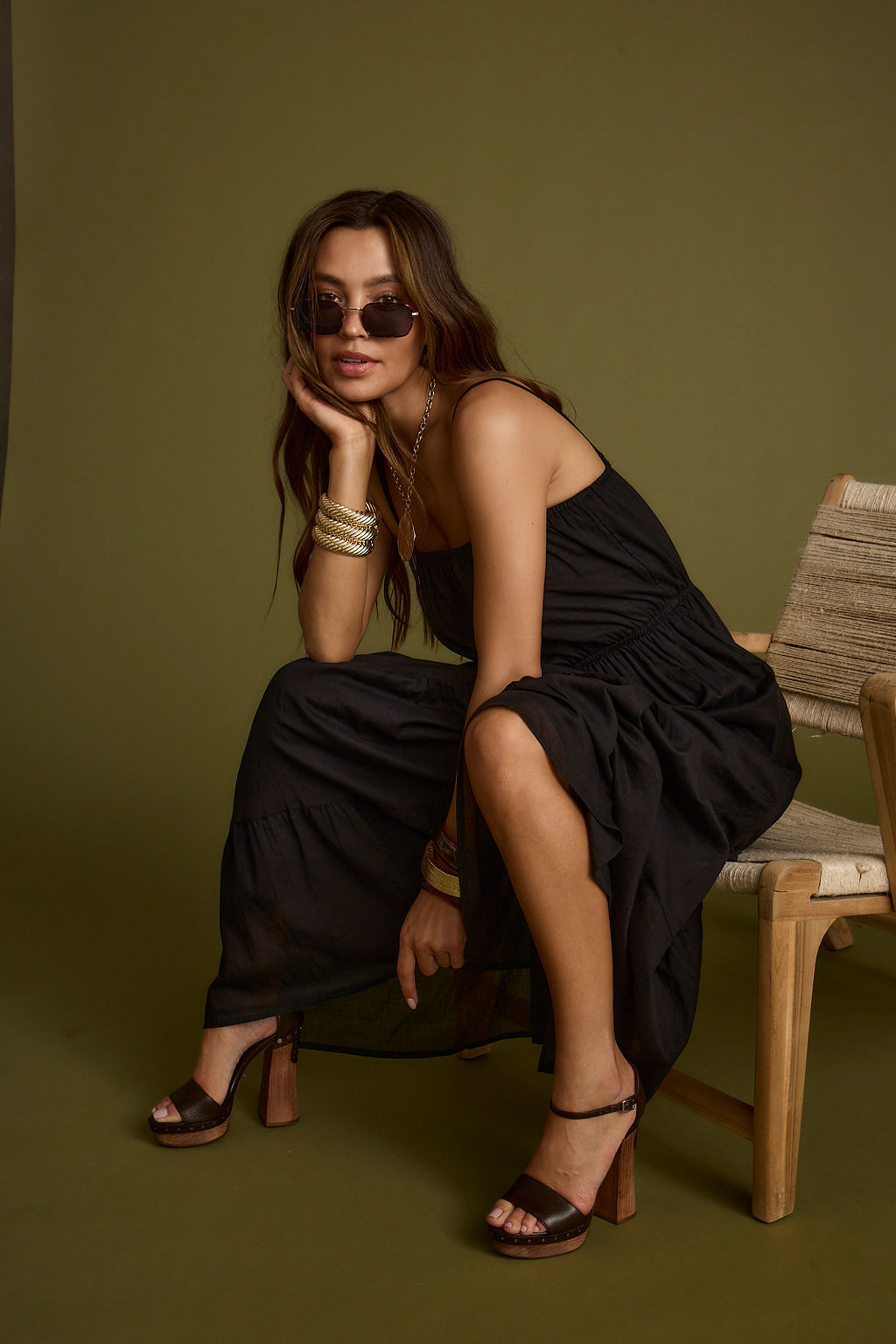 Darion Black Maxi Dress