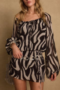 Gina Zebra Mini Dress