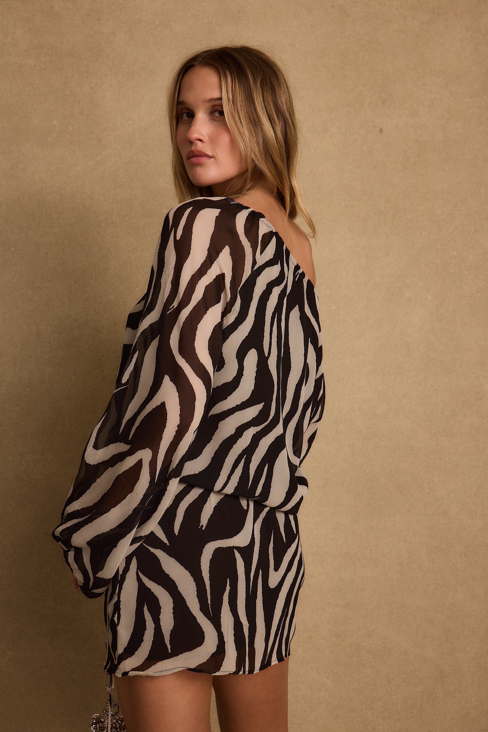 Gina Zebra Mini Dress